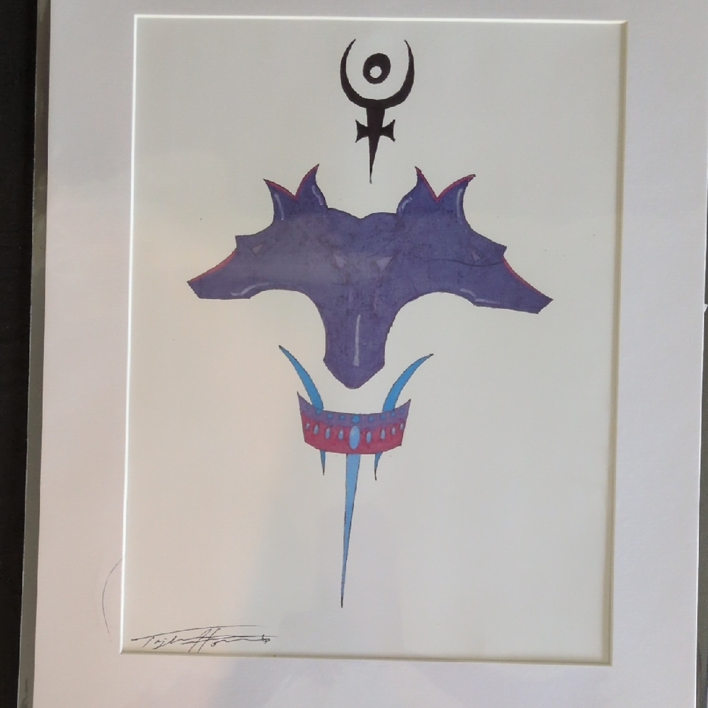 Abstract Purple and Blue Art Print